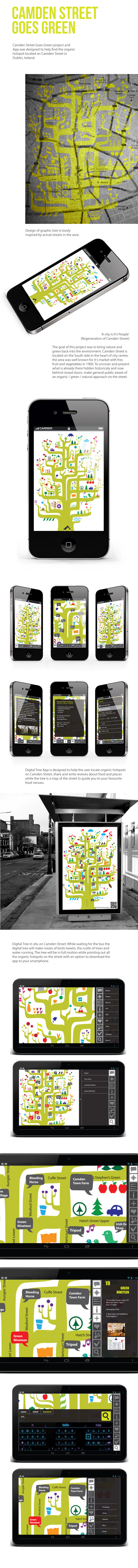 Digital Trees green dublin regeneration Camden Street  app interactive design map