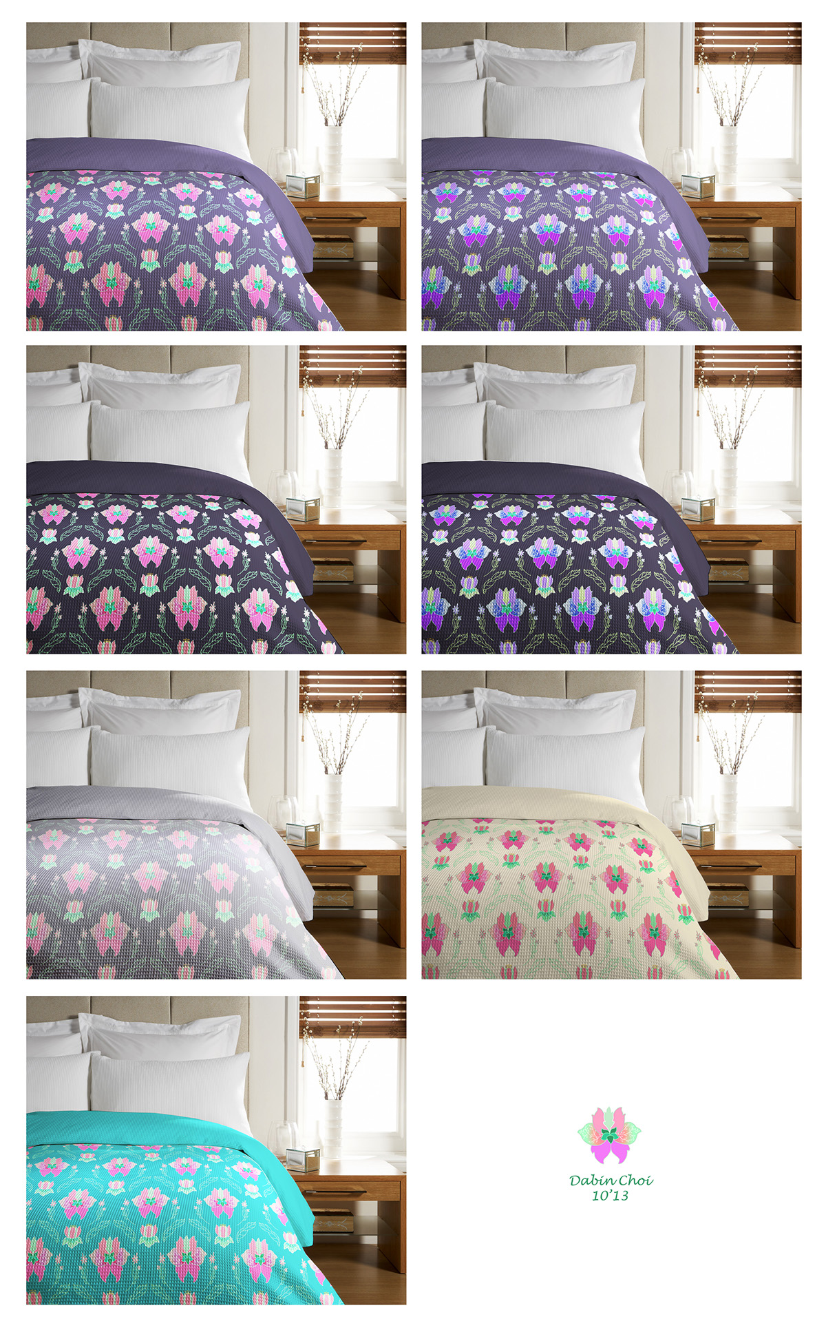 surface design floral patterns apparel home decor