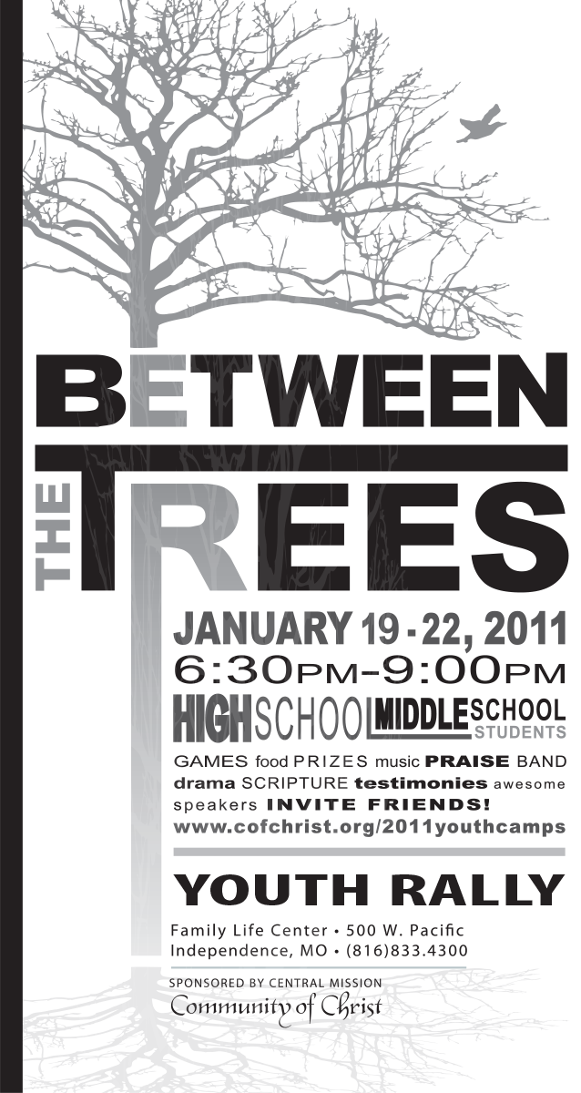 trees poster Event Branding youth ministry