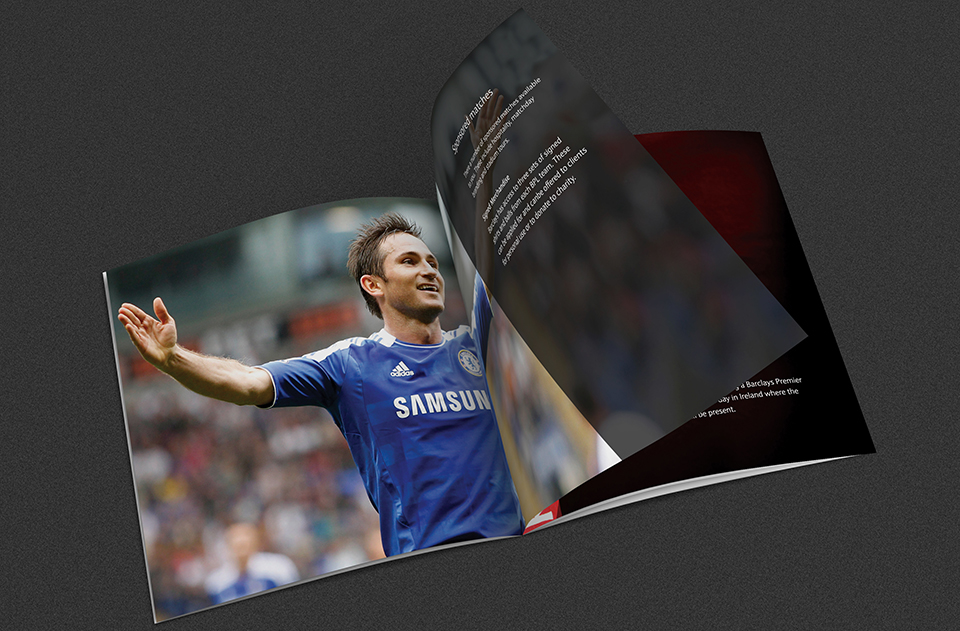 Barclays premier league Booklet Corporate Sponsorship