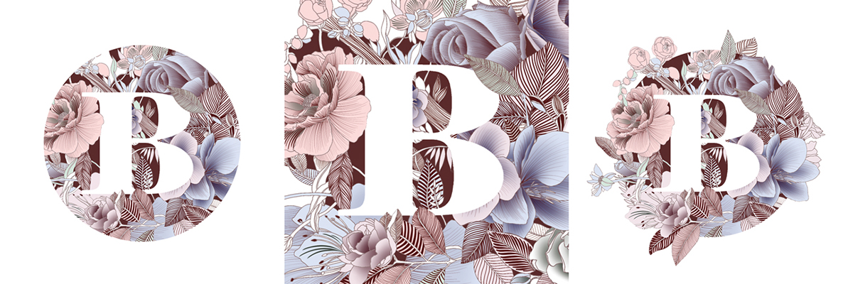 floral botanical leaves Flowers Logo Design logo digital illustration pattern flower typography  