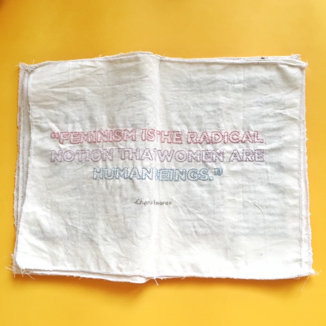 Embroidery Zine  feminism editorial craft