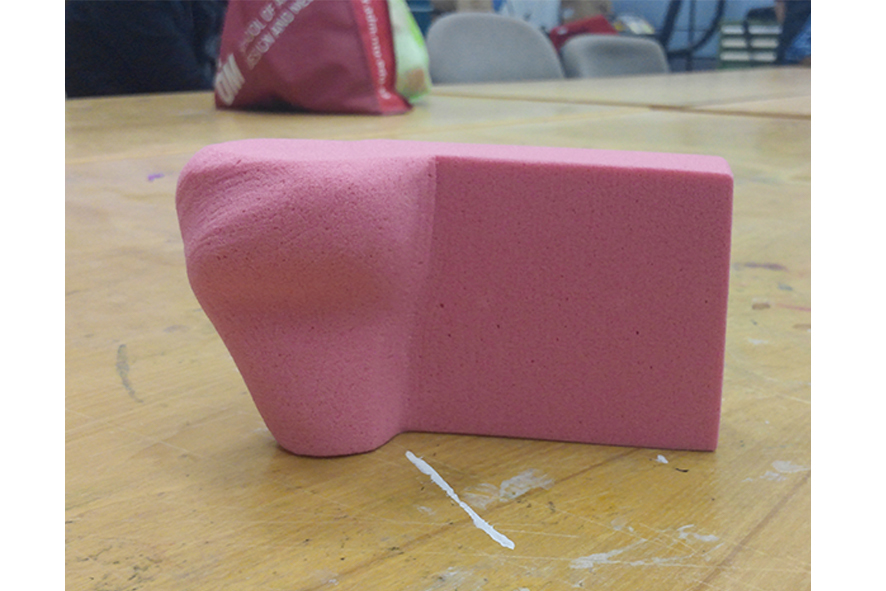 pink Foam industrial camera Retro model making product productdesign