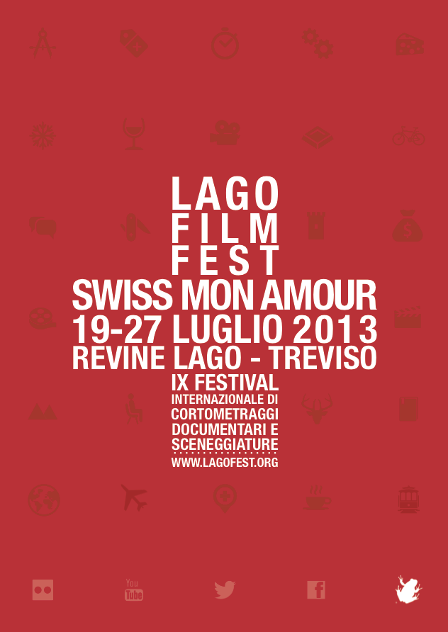 poster  swiss red cross White festival movie concept Treviso