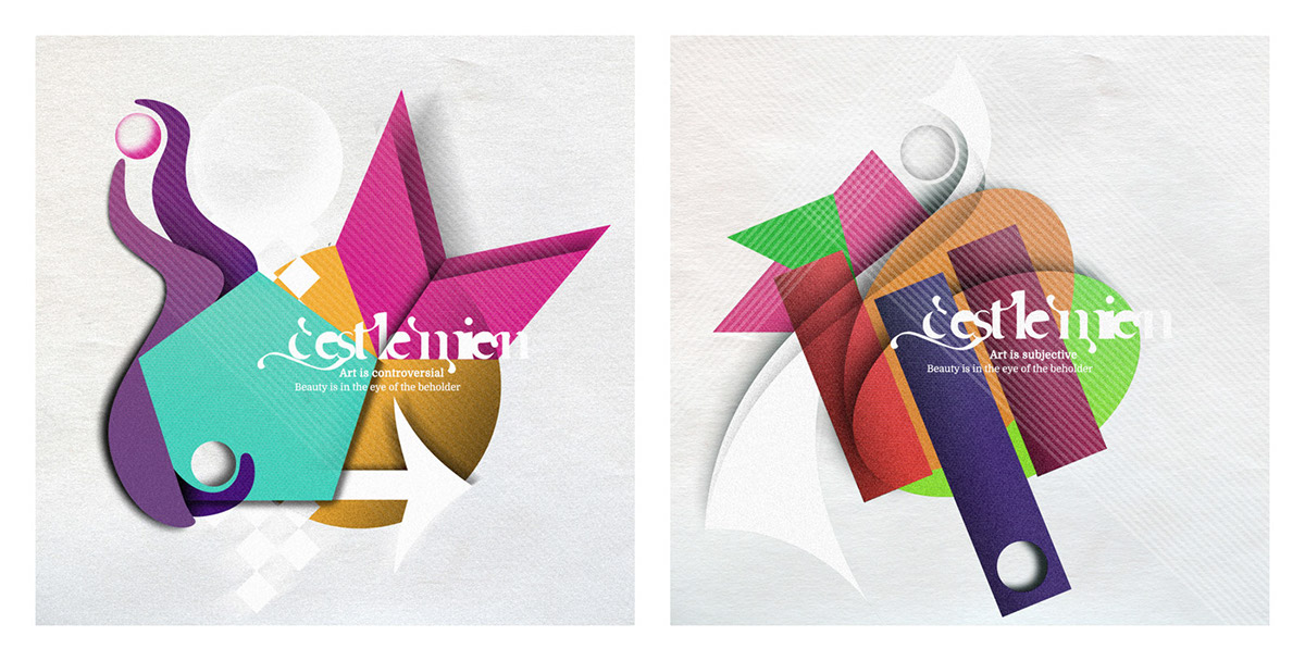personal art crazy elen elen yehia abstract graphic modern shapes composition artistic hennes