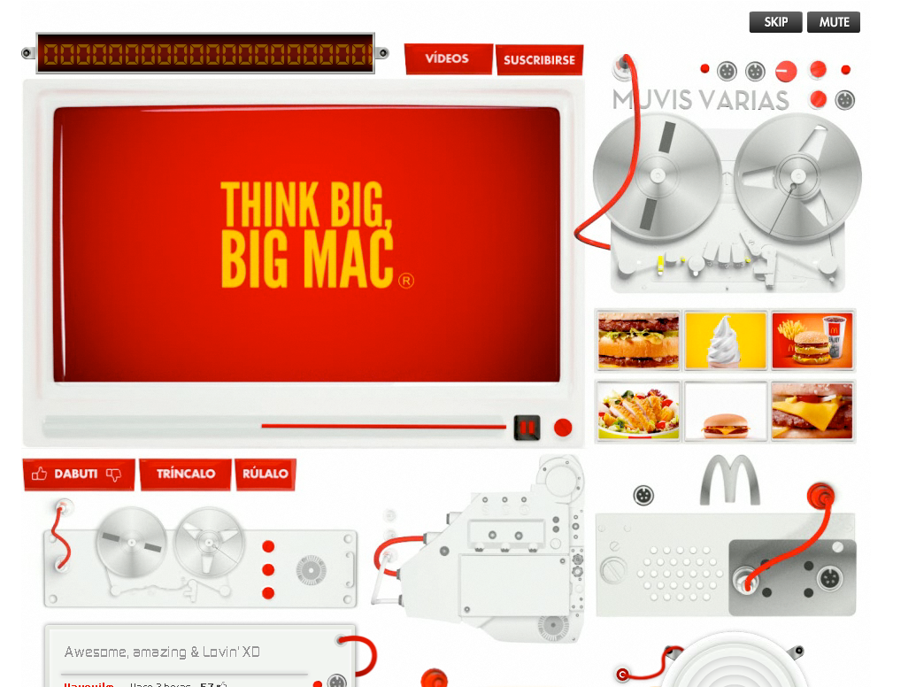 McDonald´s YouTube brandchannel analog