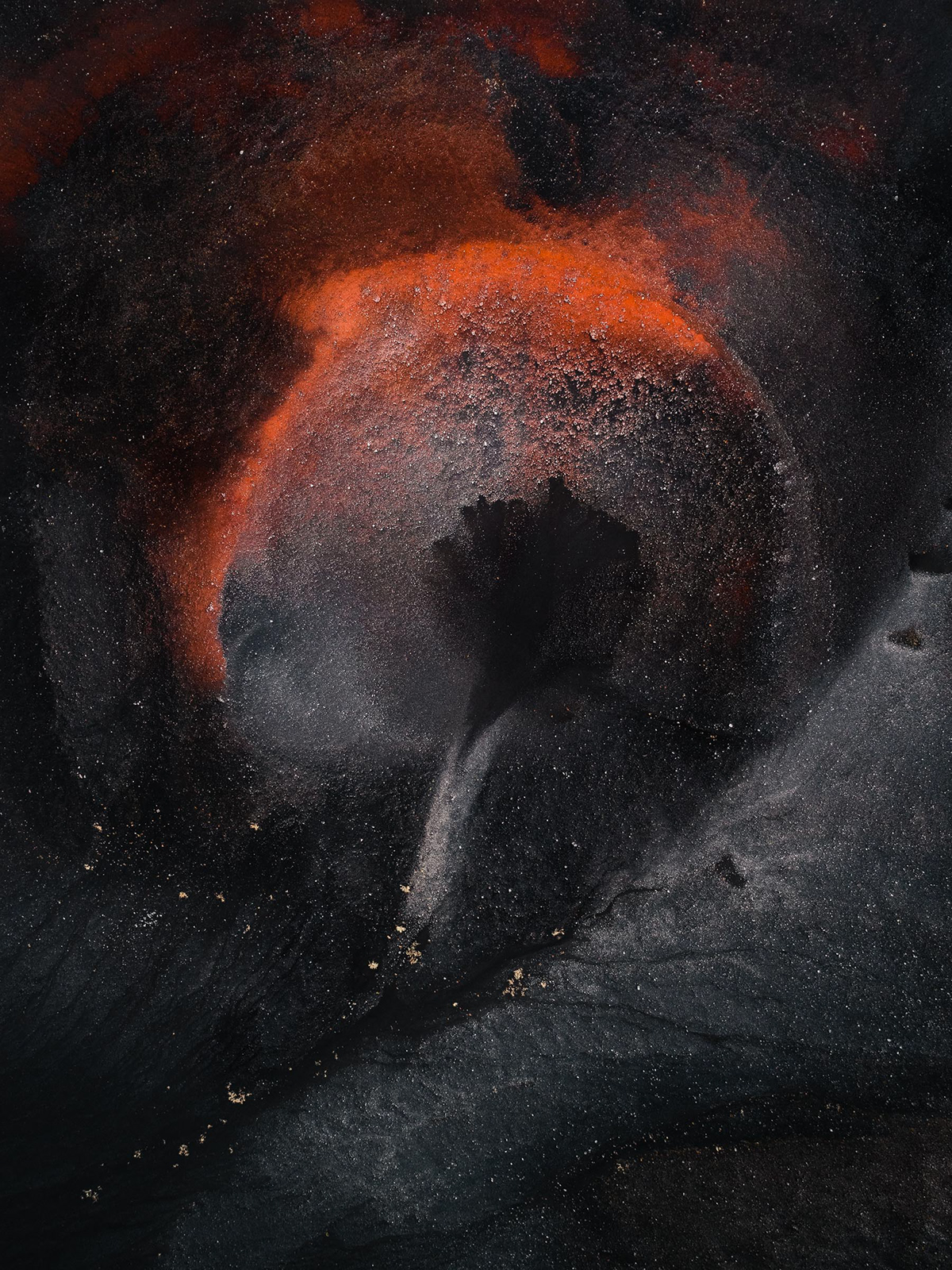 crater Vulcano lava magma rock ash iceland eruption mars moon