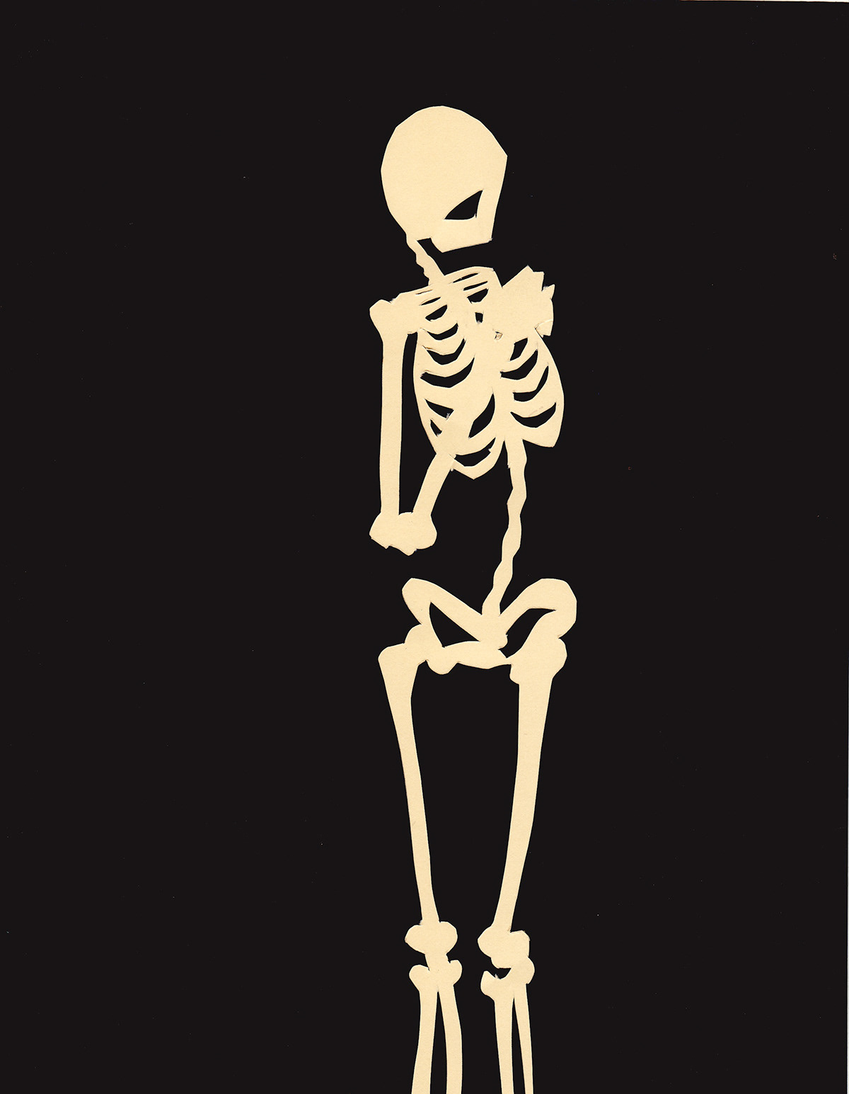 cutpaper skeleton