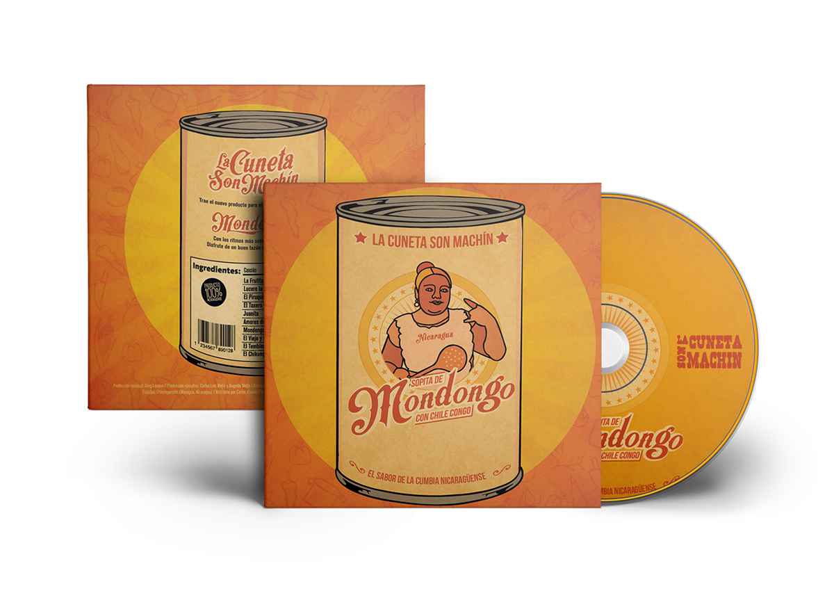 digipack logo disk identity package cultural culture Soup Food  can Typical food mondongo