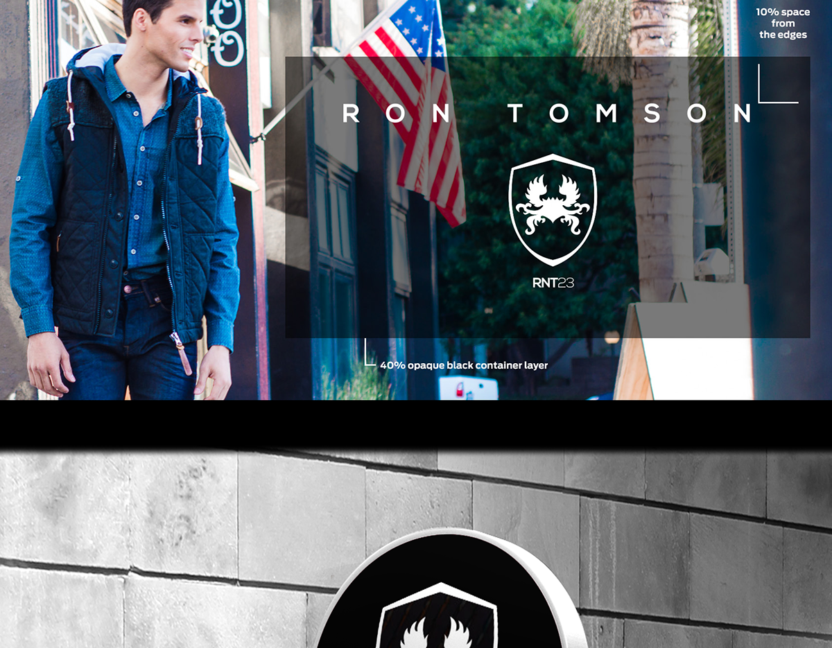 rontomson brand identity fashion branding