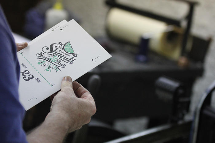design print printmaking letterpress process wedding wedding invitations