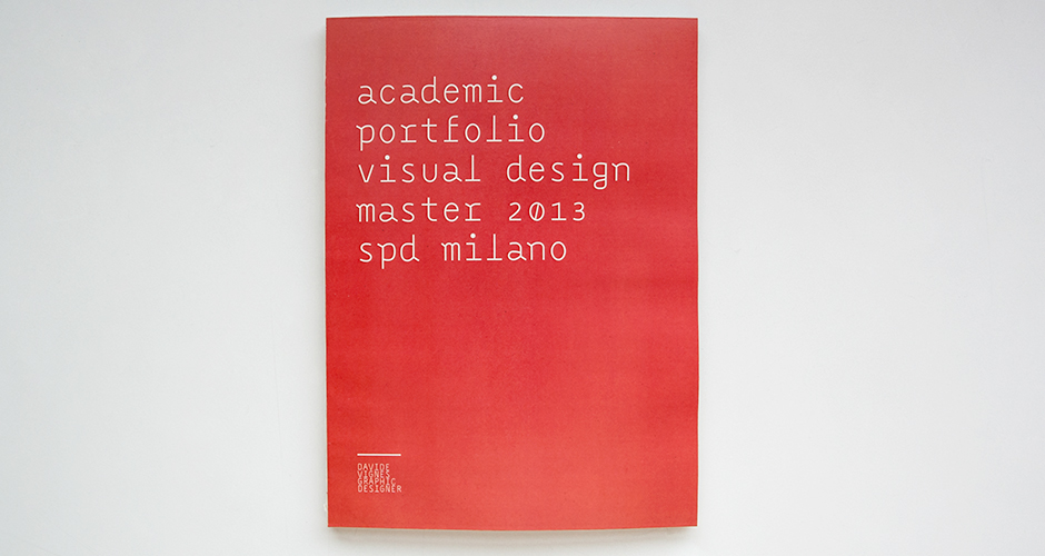 portfolio SPD print book binding school identity