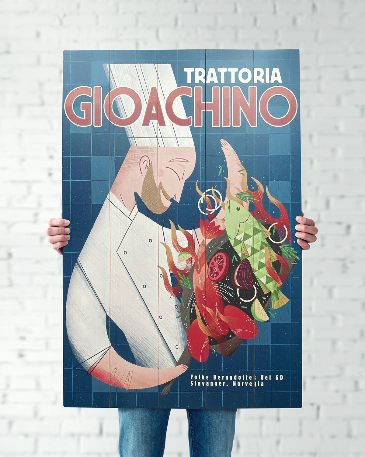 colombia comida diseño gráfico ilustracion poster trattoria