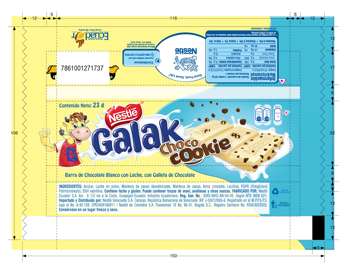 Galak  Nestle  chocolate  design milk  cookie  cream  meteors