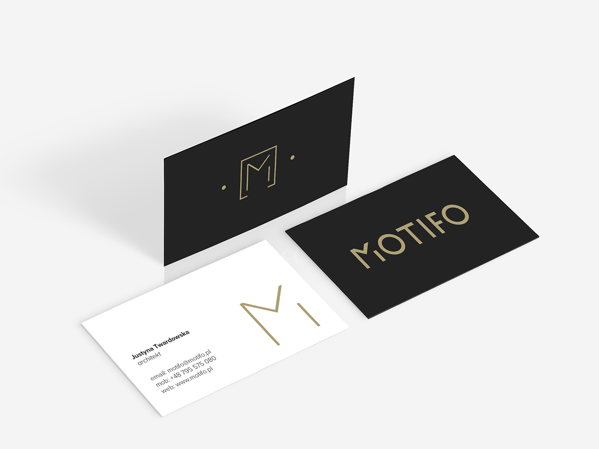 architect Interior design polska motifo business card clean White Theme
