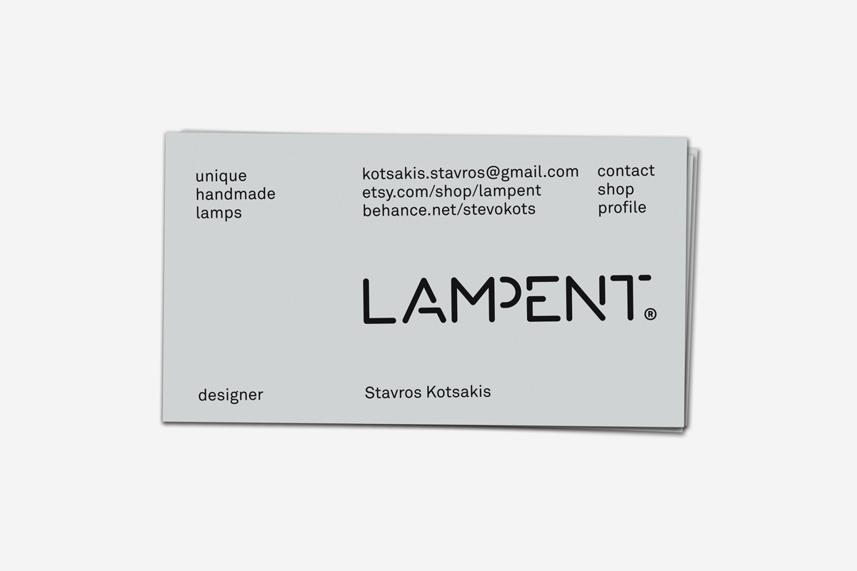 Corporate Design visual identity Logotype stencil stationary material paper photographic direction photo print monochrome lampent Sweden d.i.y. handmade