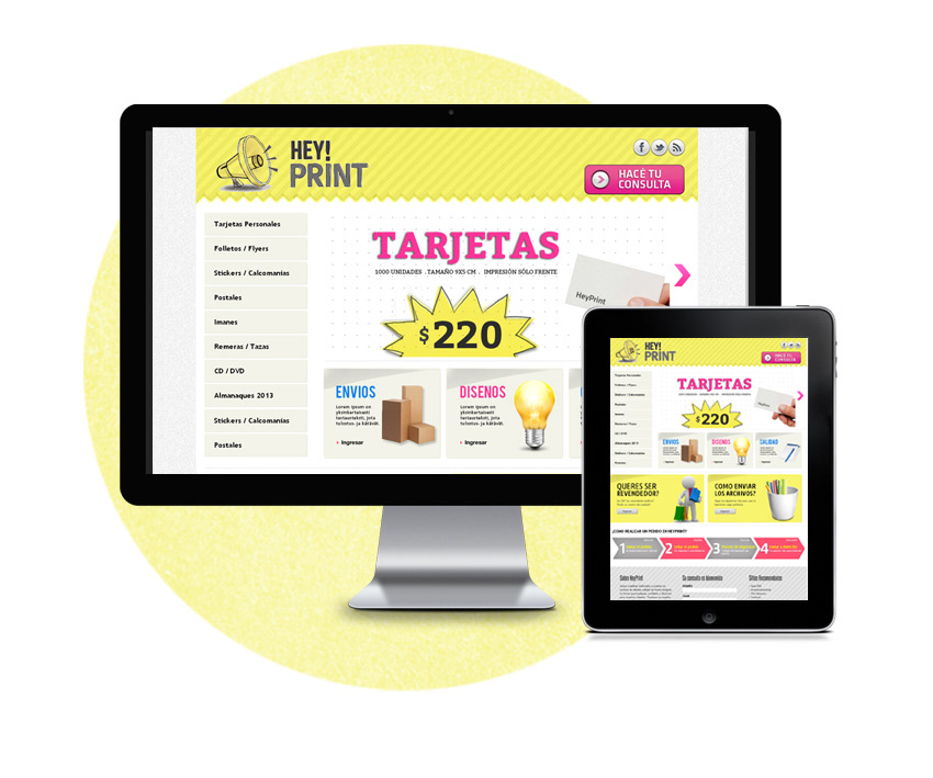 Website print design