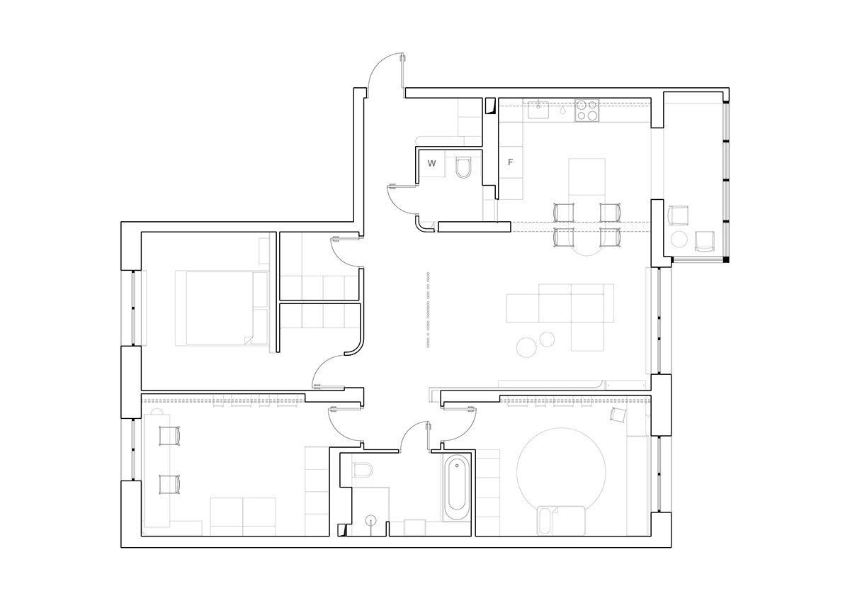 Interior Minimalism modern visualization corona interior design  apartment modern interior дизайн интерьера デザイン