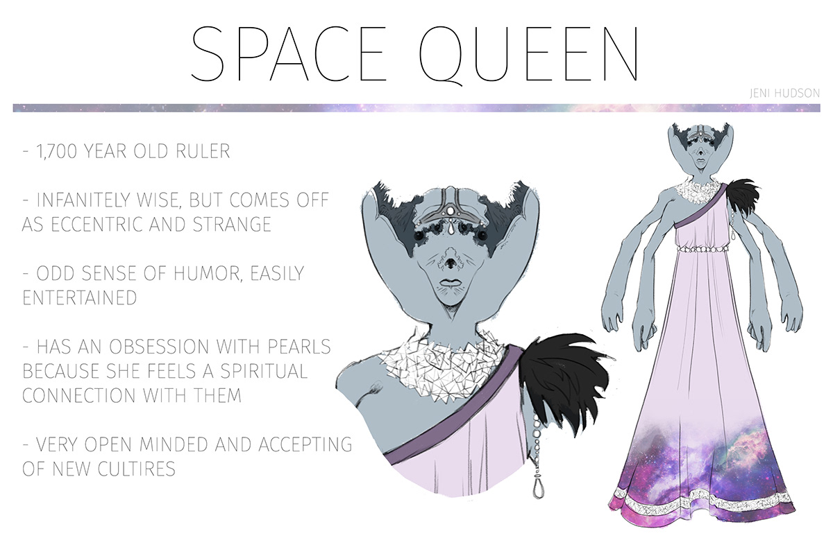 Space  queen 3d sculpt alien alien queen royalty