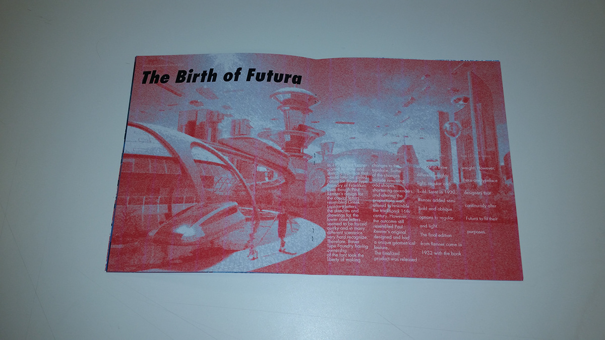 Type Specimen Futura Booklet paul renner history of futura futura in the history