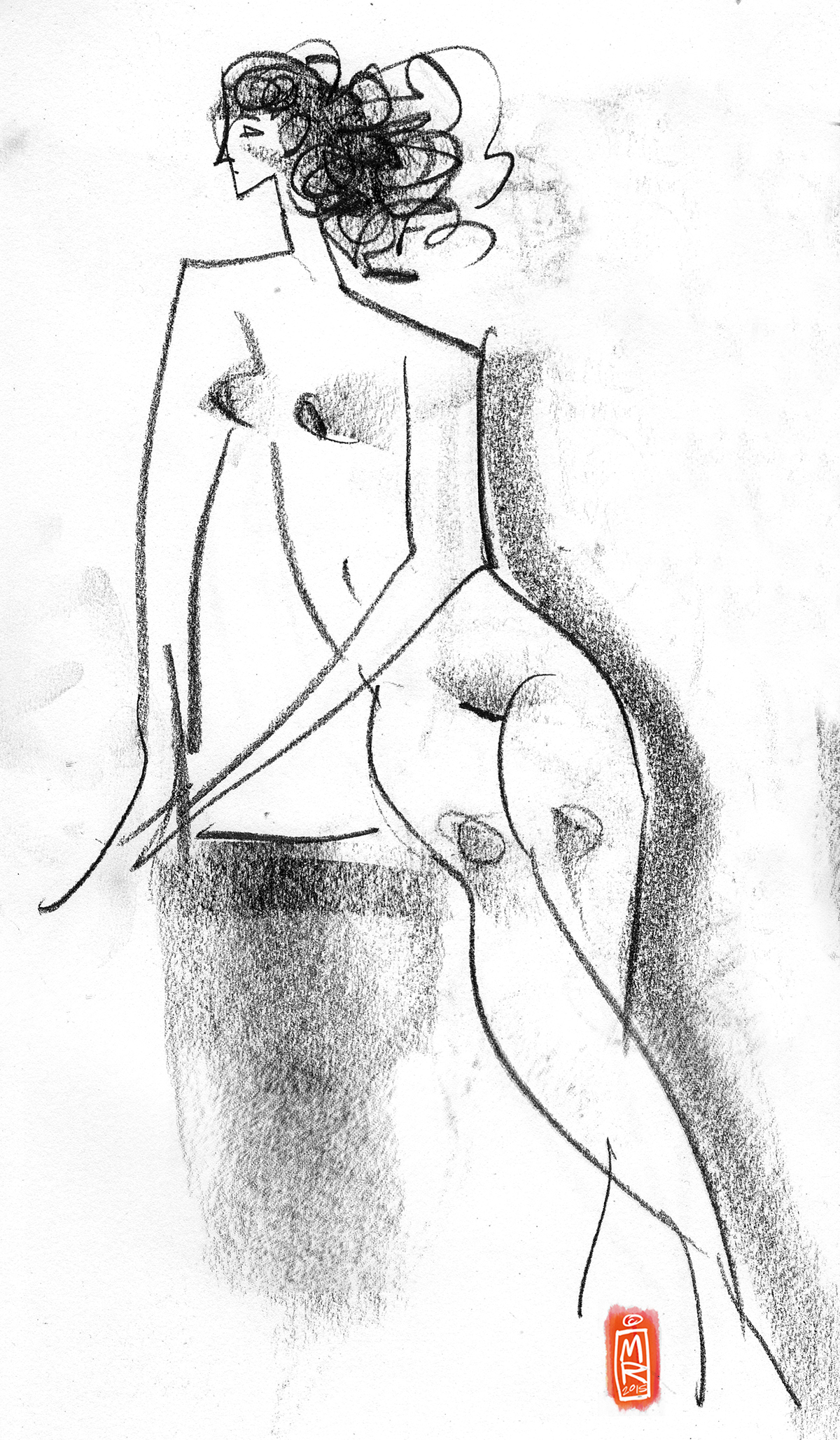 life drawing sketches pencil nude