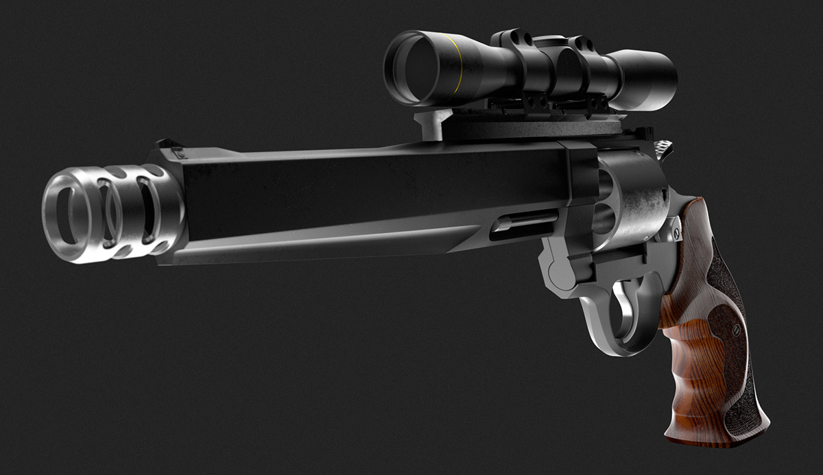 CGI 3D Gun macro