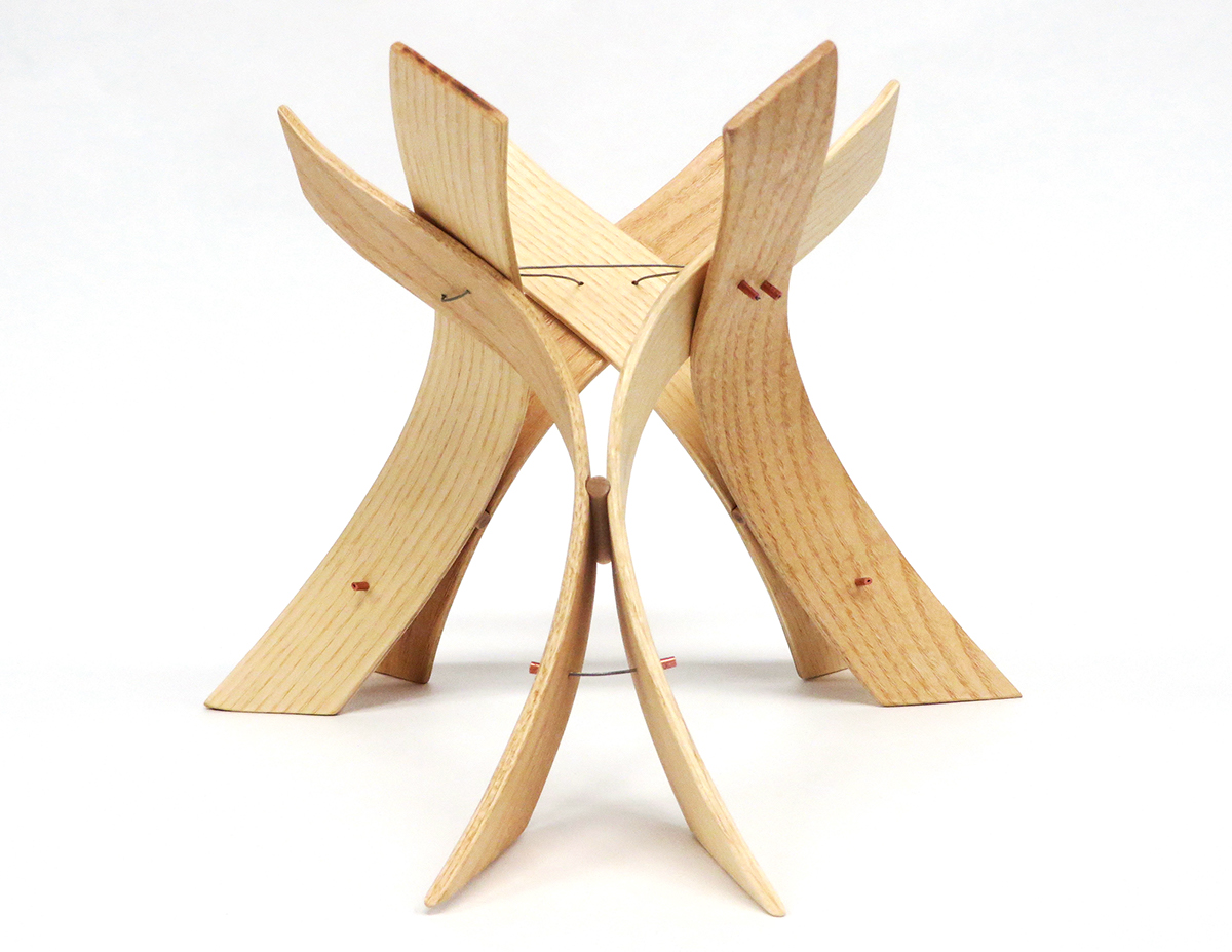 bent lamination wood tension geometry