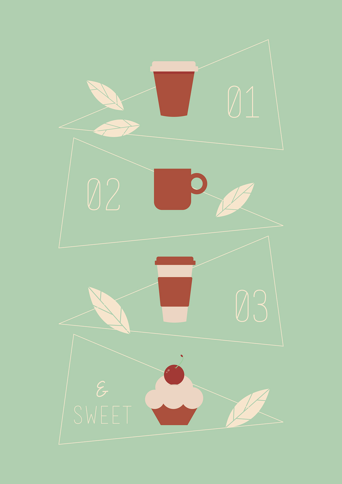Illustrator vector Character characters Icon Coffee cafe girl ladie femme Nature natura Hipster  break