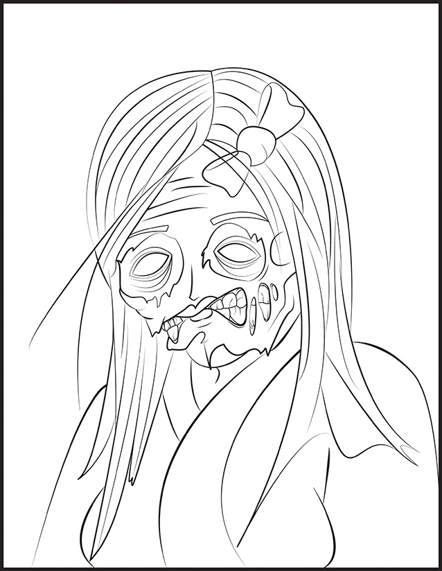 zombies art cartoon geisha san francisco
