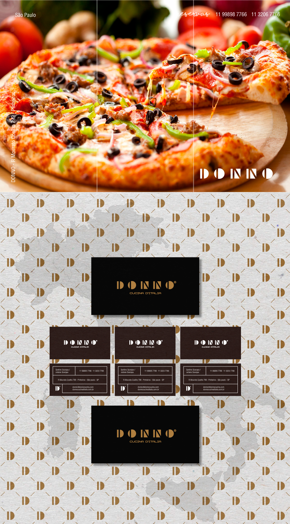 logo restaurant italian Food  design branding  marca