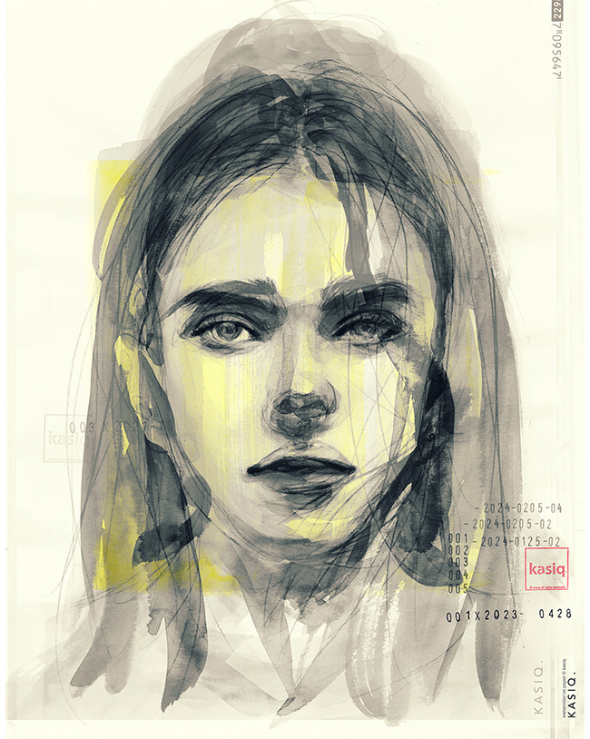 sketch Drawing  artwork artist painting   ILLUSTRATION  watercolor Style portrait fashion drawing