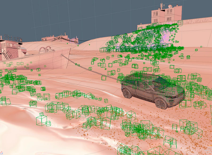 3D CGI car desert rust boat 4x4 4WD rangerover modo