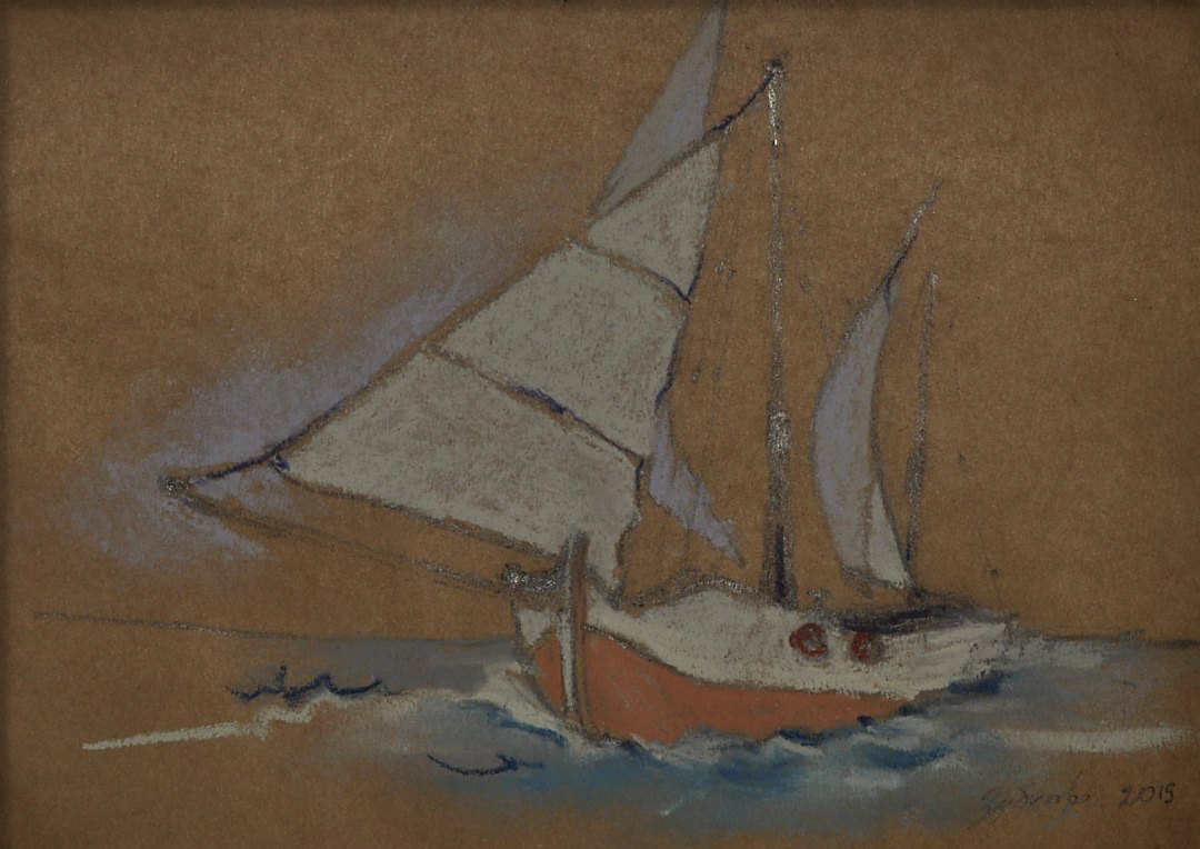 Sail sea ship Drawing  sketch