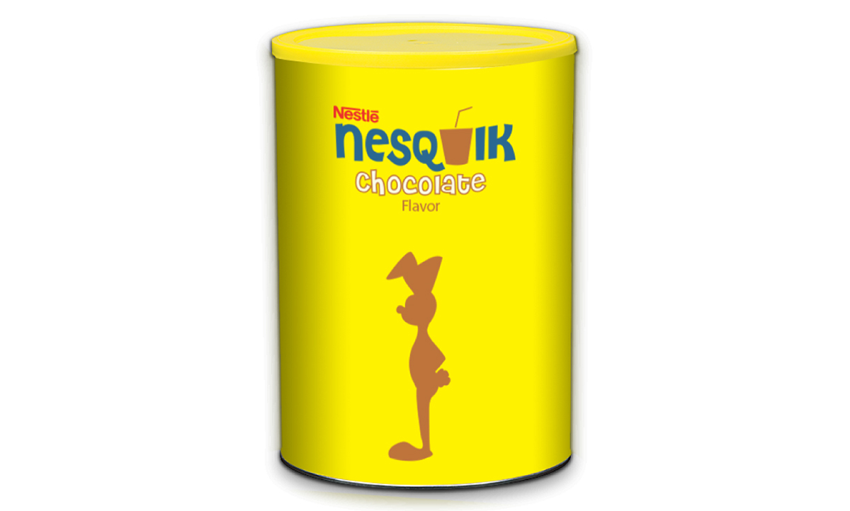Nesquik minimal look Food  chocolate logo