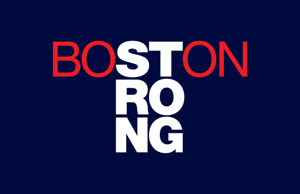 boston Boston Strong helvetica red white blue