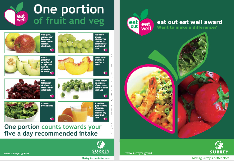 healthy eating branding identity Surrey County Council
