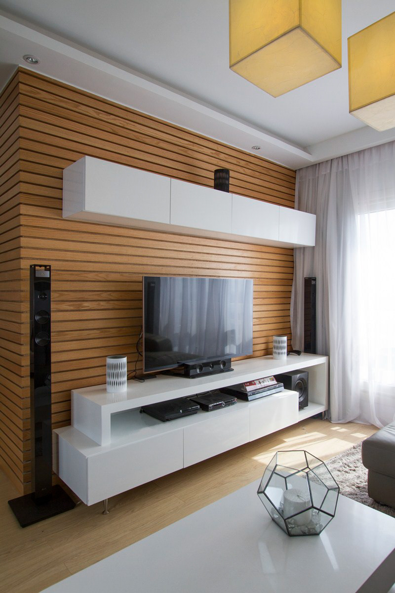 modern  white wood  interior