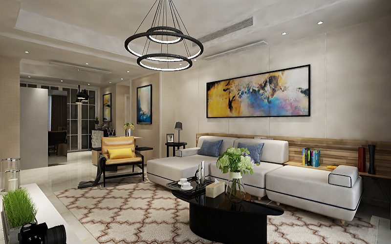 Living room interior design on Behance