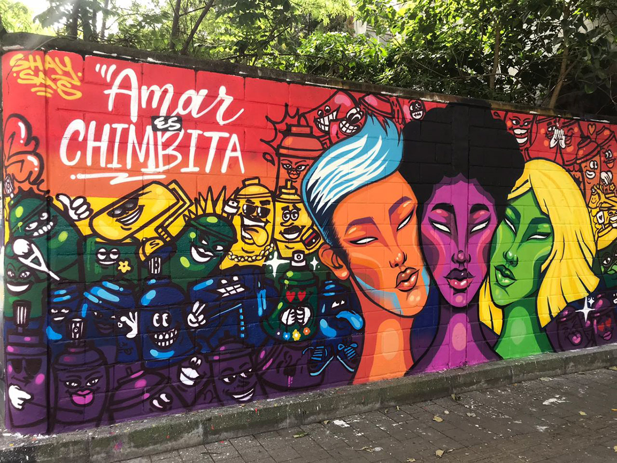 art arte colombia Graffiti LGTBI muralart murales paint ShayART Urbanart