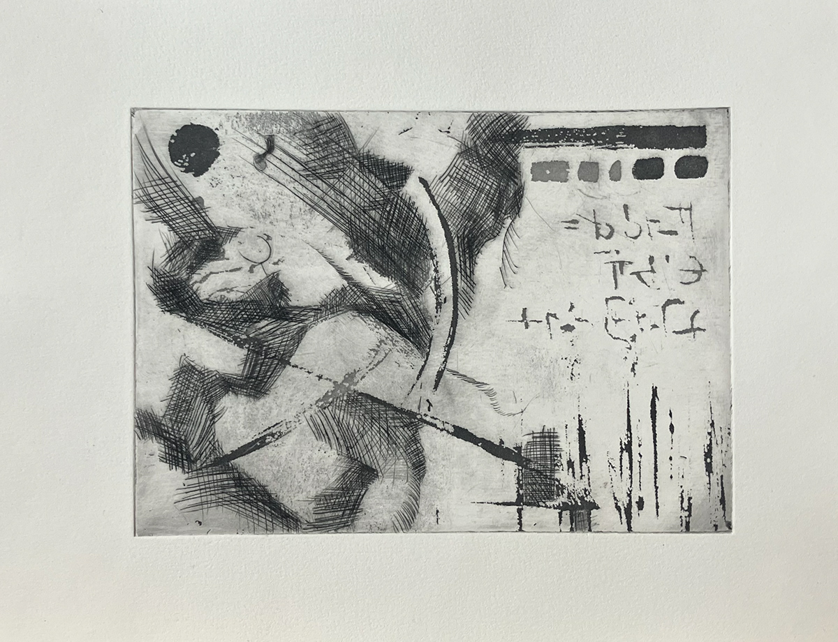 printmaking monotype etching intaglio screenprint ink black and white handprint linocut