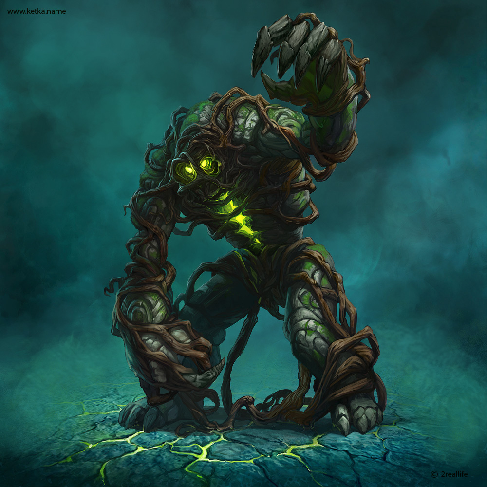 concept Character monster monsters golem game art illustrations portfolio fire lava FIEST