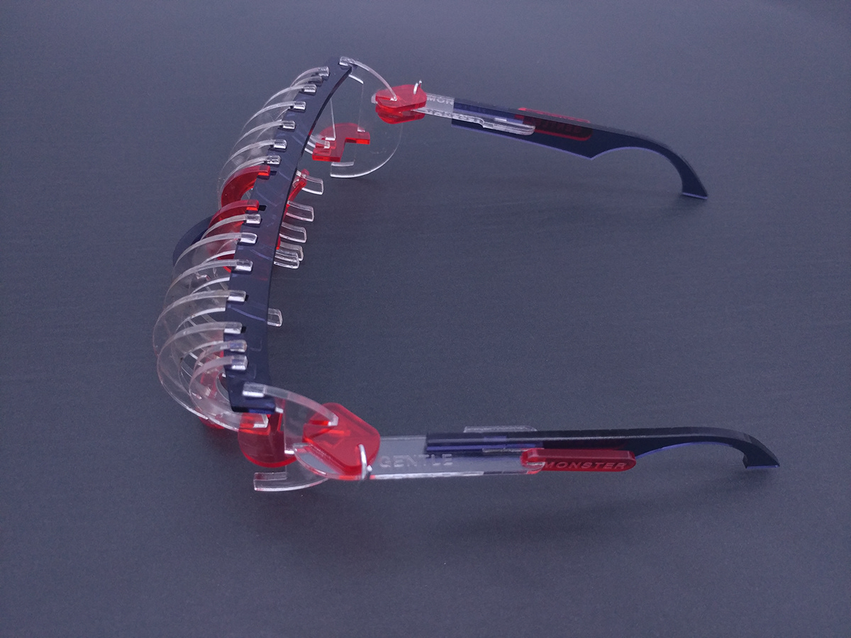 Sunglasses Gentle monster Fashion  glasses acryl lazer cutting