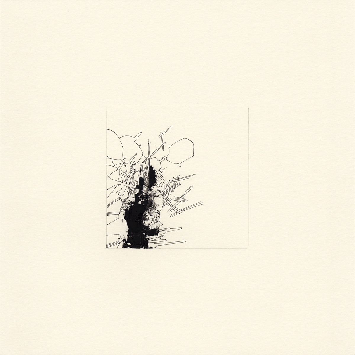 10BY10 Collaboration line drawing abstract kaeghoro art tumblr robert malte engelsmann figurative ink paper