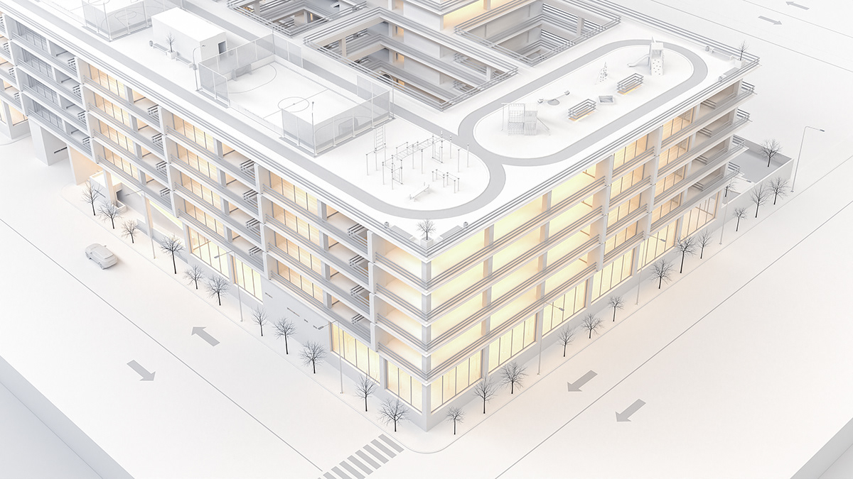 arquitectura Render architecture visualization 3ds max vray exterior archviz 3D modern