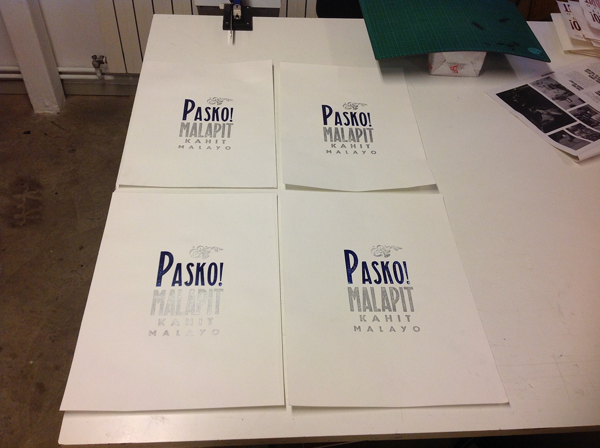 pinoyartista handmade in barcelona jose gamboa pasko Business Cards pinoy artista letterpress typesetting