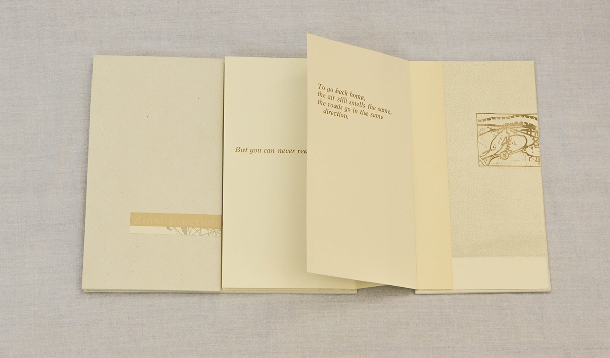 fine art printmaking letterpress vandercook artist book Poetry  literature Clamshell Box
