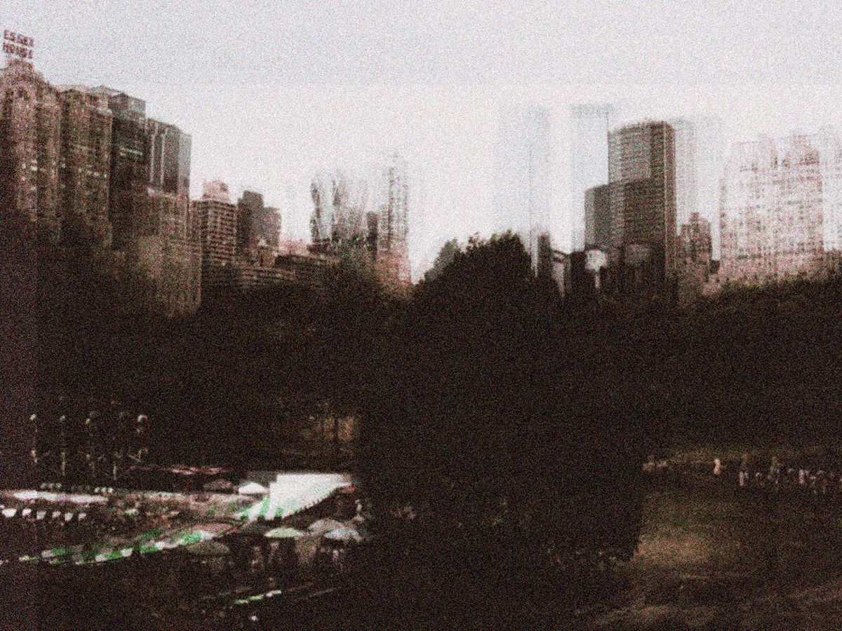 newyork nyc centralpark mixedmedia lumix grain noise colors buildings cityscape
