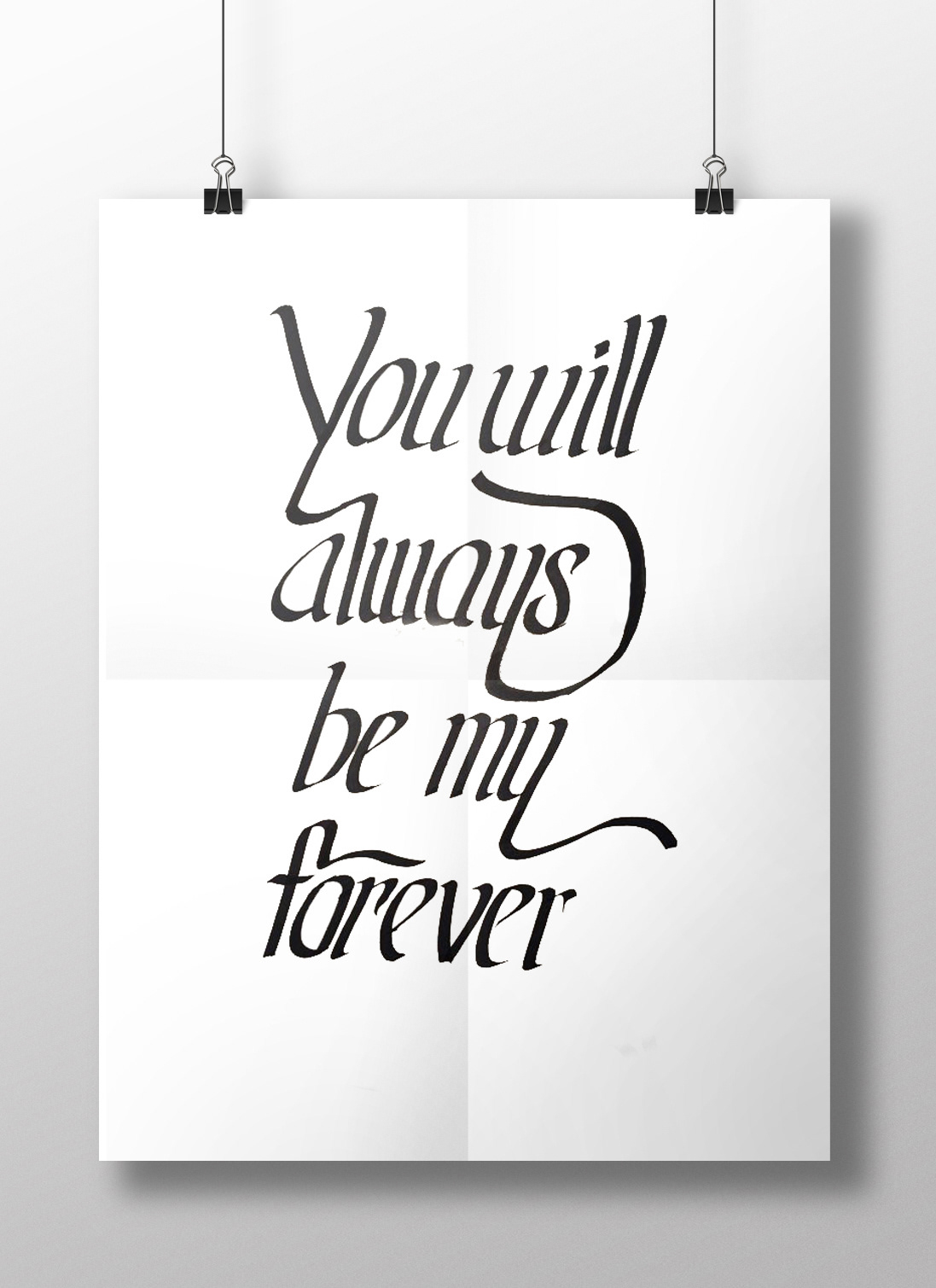 poster design letters hand writing type