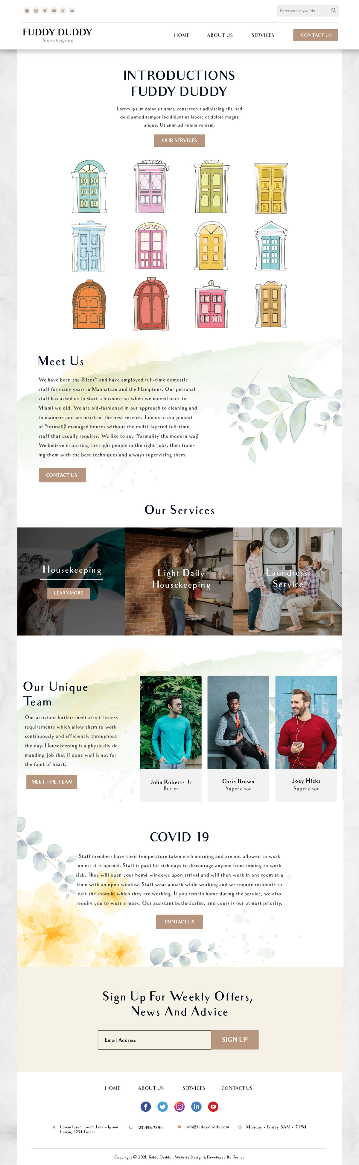 Figma Home services landing page ui design UI/UX ux Web Design  Website wordpress