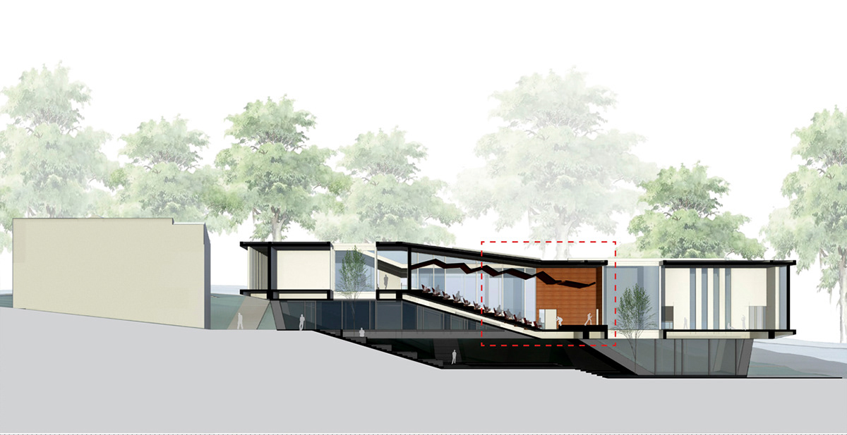 design museum floating Landscape